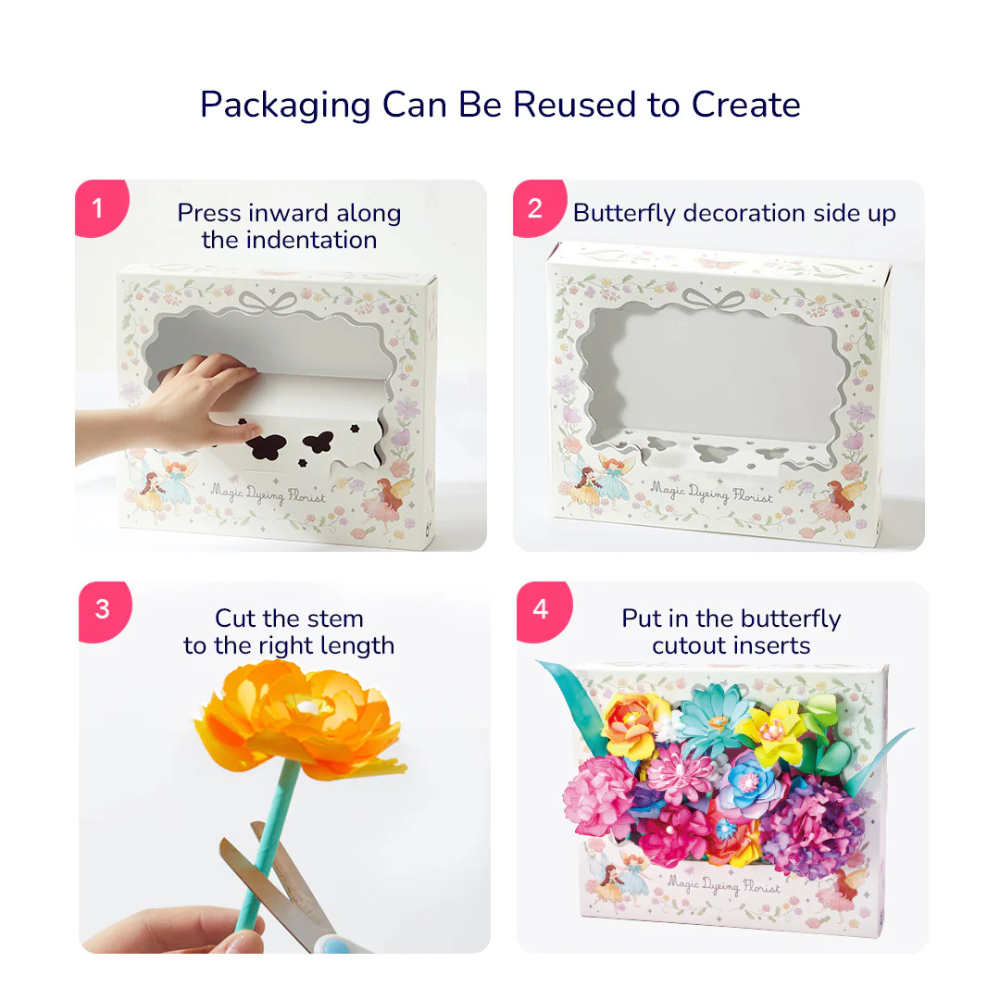 Mideer - Paper Flower Craft Kit - Creative Arts & Crafts Set