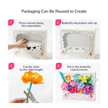 Mideer - Paper Flower Craft Kit - Creative Arts & Crafts Set
