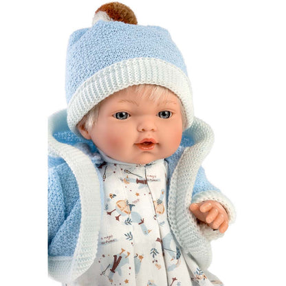 Llorens - Baby Boy Doll with Crying Mechanism, Clothing & Accessories: Roberto - 33cm