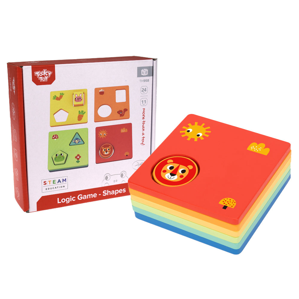 TookyToy - Wooden Shapes & Colours Puzzle - Motherhood
