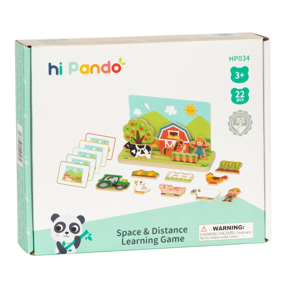 hi Pando - Pretend & Play - Wooden Space & Distance Learning Game - 22pcs
