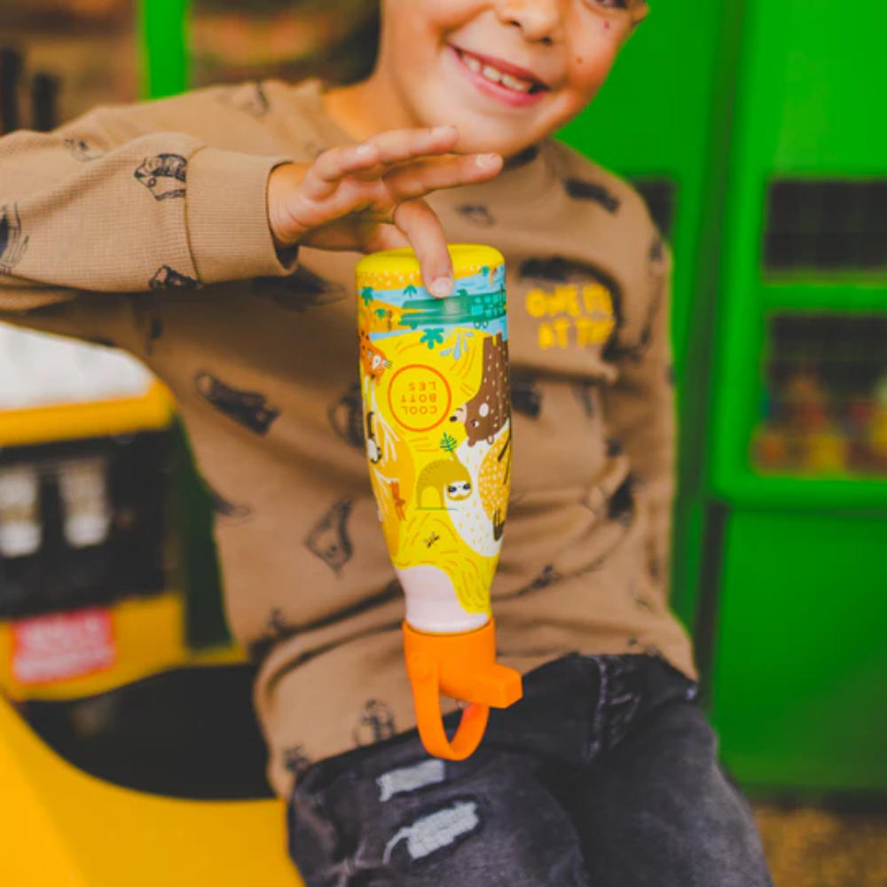 Cool Bottles - Kids Triple-Insulated Water Bottle - Jungle Park 260ml