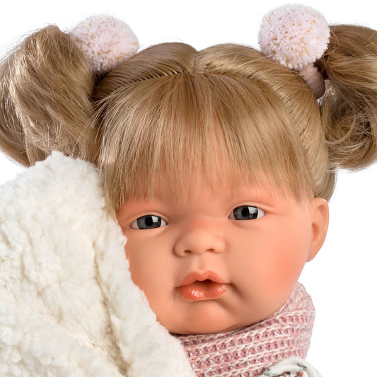 Llorens - Baby Girl Doll with Crying Mechanism, Clothing & Accessories: Joelle - 38cm