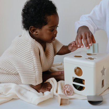 Mushie Shape Sorting Box - Motherhood