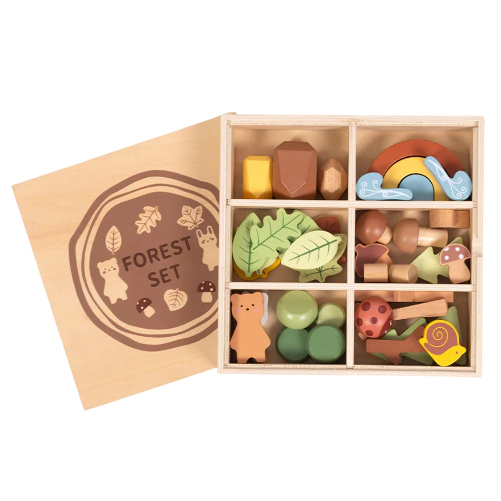 TookyToy - My Little Forest - Wooden Sorting Play Box
