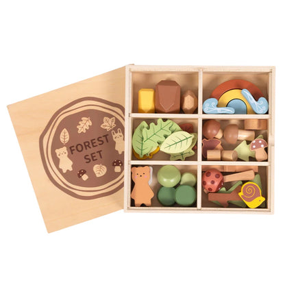 TookyToy - My Little Forest - Wooden Sorting Play Box