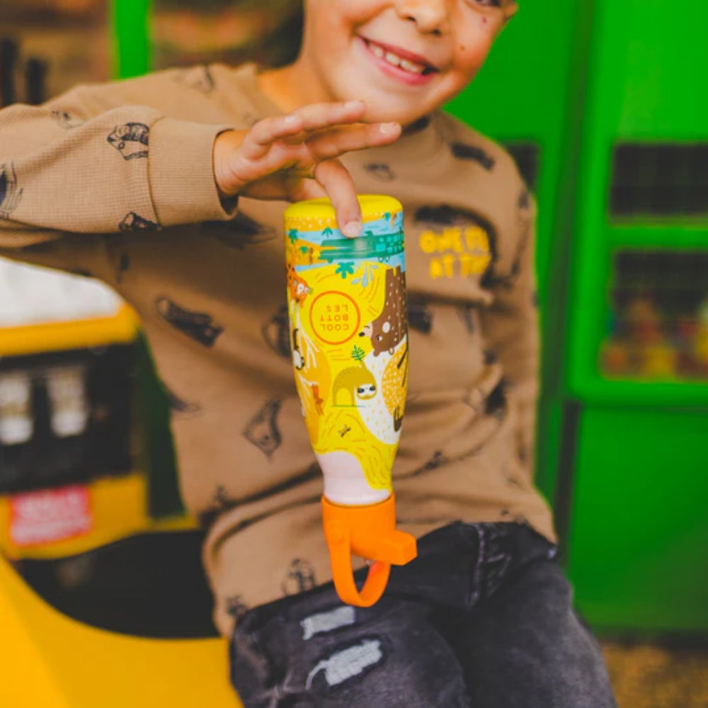 Cool Bottles - Kids Triple-Insulated Water Bottle - Jungle Park 260ml