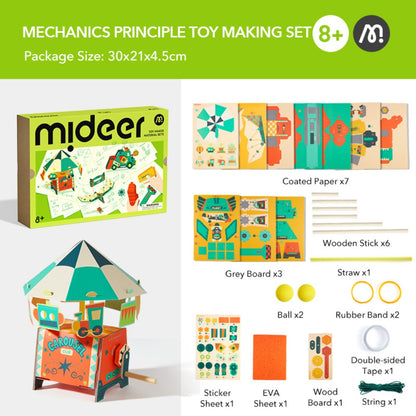Mideer - DIY Kids Science Kit - Mechanics: Build Your Own Moving Models