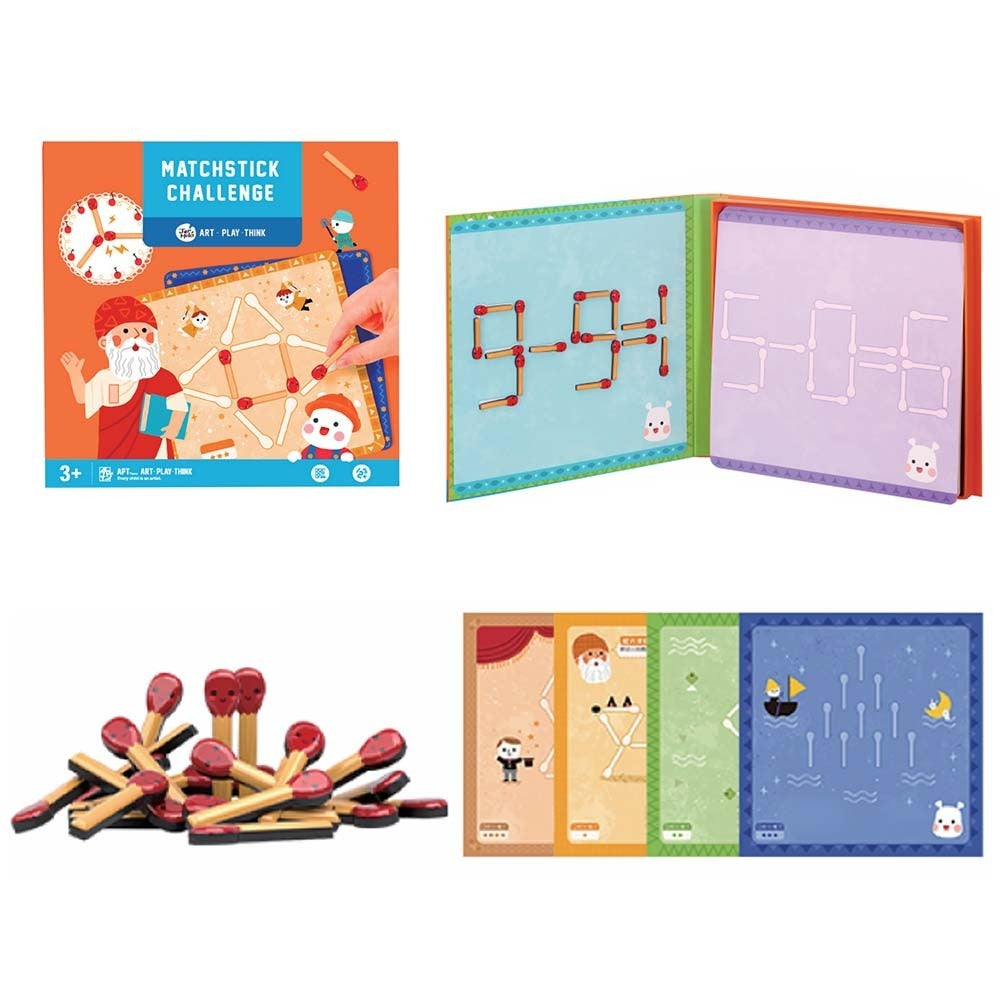 Jar Meló - Matchstick Challenge Game - Educational Magnetic Activity Box For Kids