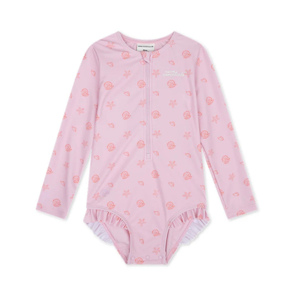 Swim Essentials - Girls Rashguard - Shell Tastic