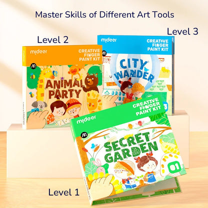 Mideer - Mideer Creative Finger Paint Kit - Animal Party