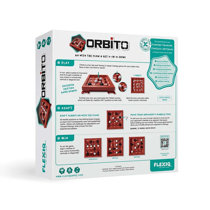 FlexiQ - Orbito - Moving 4 in a row- Educational Family Game