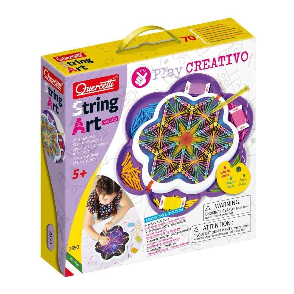 Quercetti - Mandala String Art Kit - Threading & Picture Creation Activity