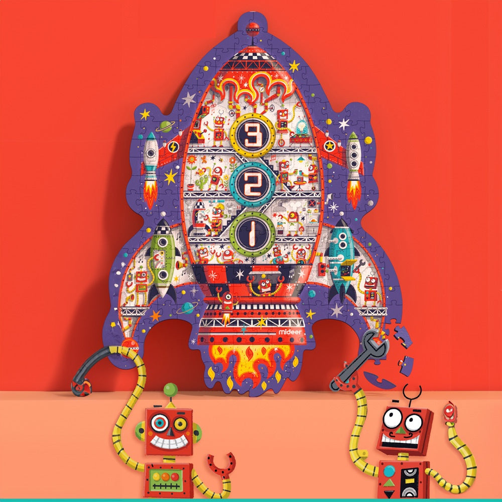 Mideer - Irregular Puzzle Space Rocket