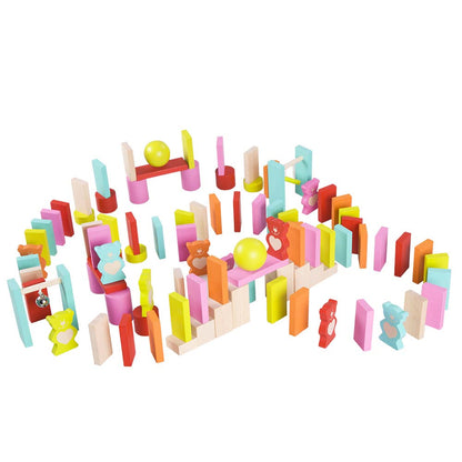 Classic World - Bear's Wooden Dominoes - 109pcs