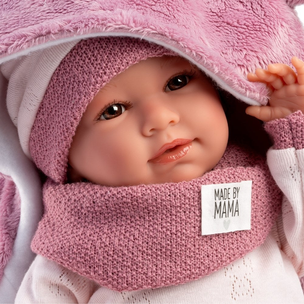 Llorens - Baby Girl Doll with Crying Mechanism, Clothing & Sleeping-bag: Mimi - 42cm