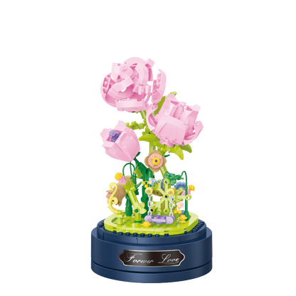 Cogo - Building Block Set - Rose Flower Dome - 335 Pieces