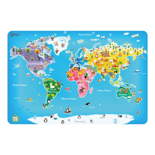 Classic World - Jigsaw Puzzle - World Map - 48pcs