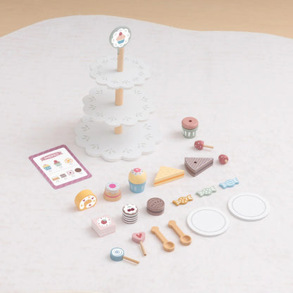 TookyToy - Pretend Play Dessert Stand Toy Set