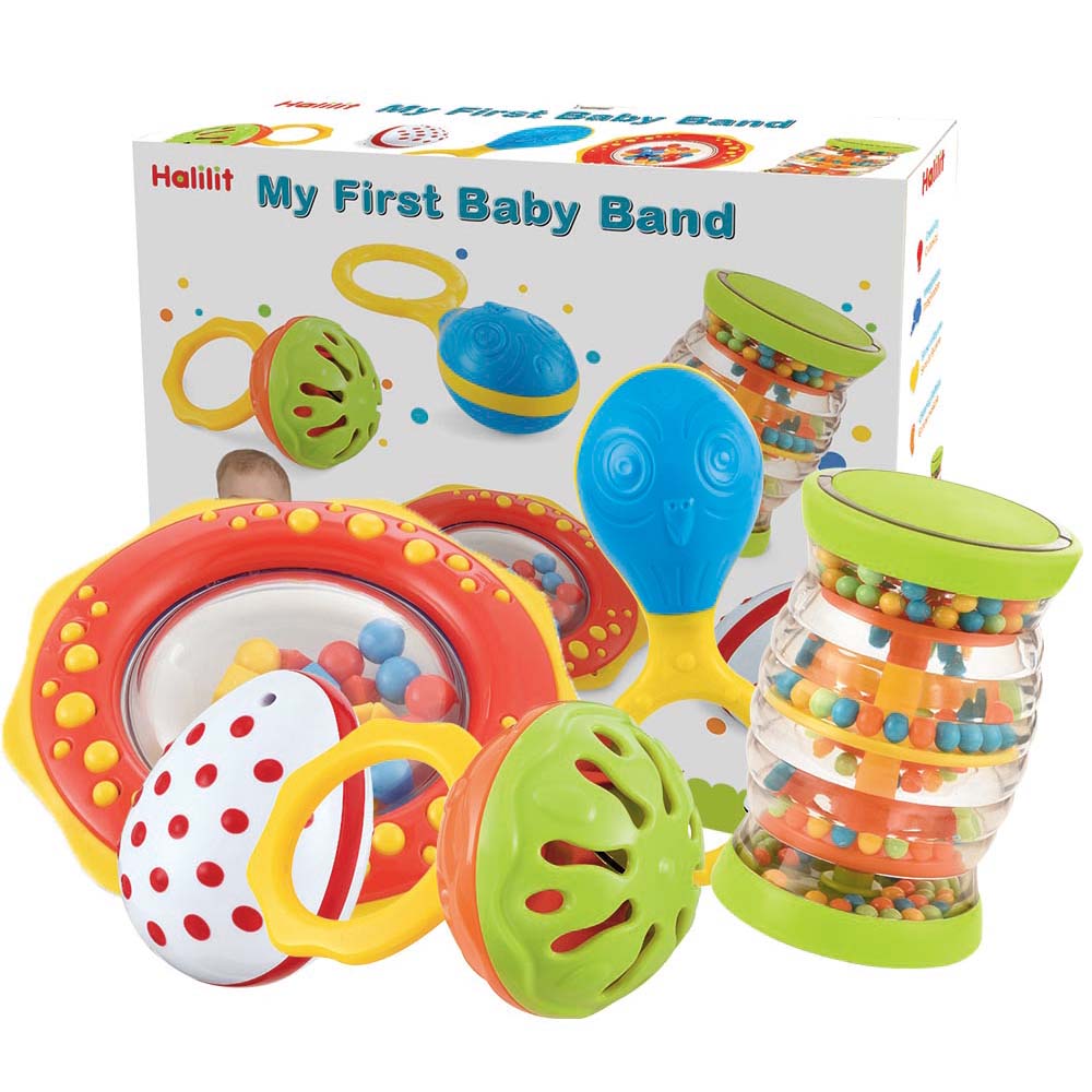 Halilit - Music Instrument for Babies & Toddlers - My First Baby Band Set of 5