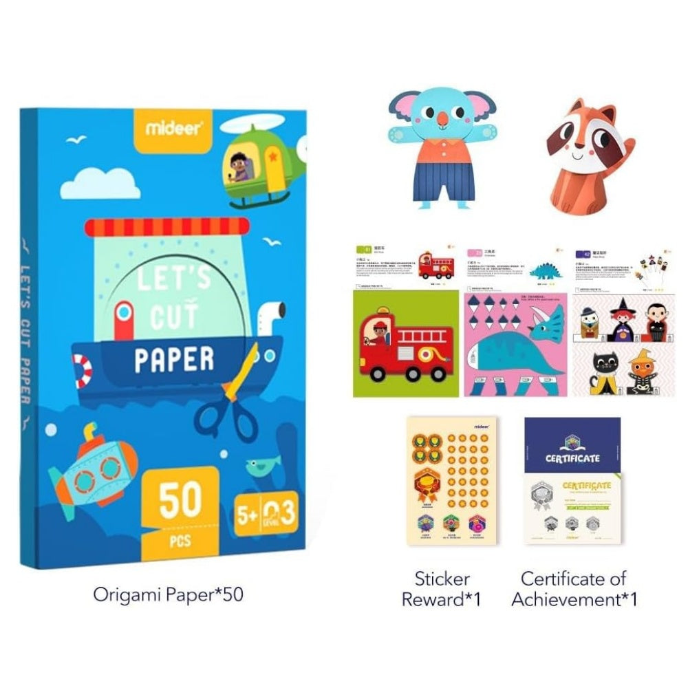 Mideer - Let's Cut Paper Arts & Crafts Kit: Advanced Level