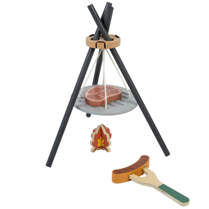 TookyToy - Pretend Play Cooking By The Campfire Toy Set