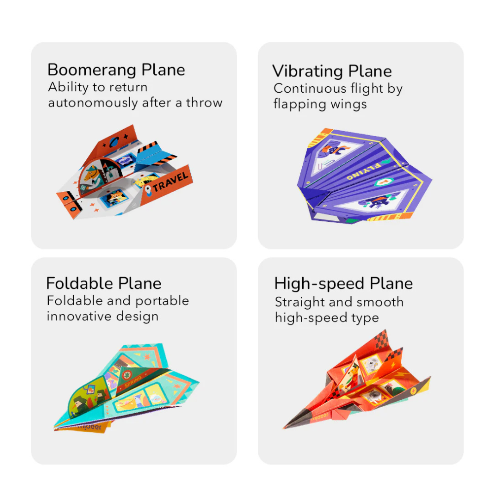 Mideer - Origami Paper Craft Kit: Flight Diary