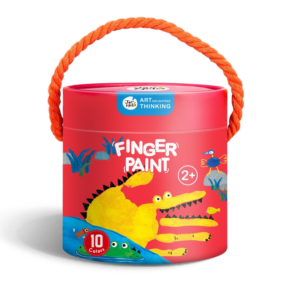 Jar Meló - Finger Paint - Non-Toxic & Safe for Kids - 10 Colours