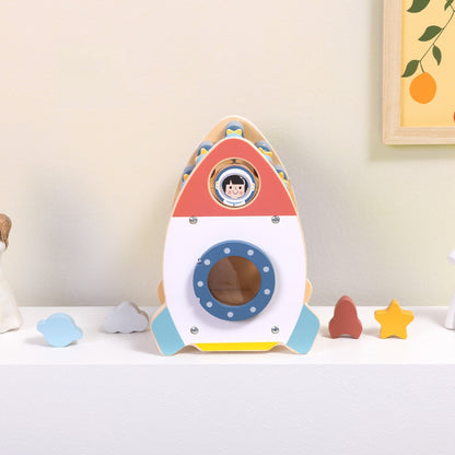 TookyToy - Rocket Play Cube Activity Toy for Toddlers