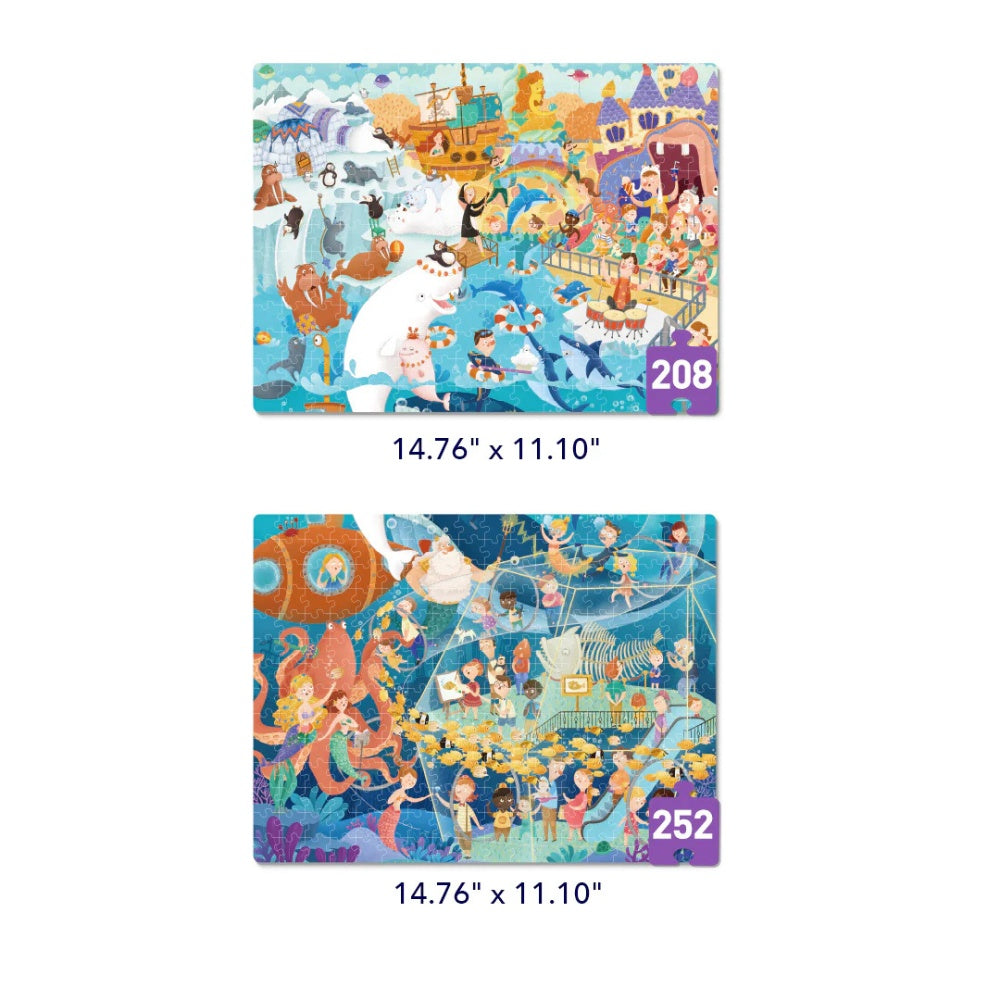 Mideer - Level Up Jigsaw Puzzle for Kids - 2-in-1 - Level 7 Songs of the Sea