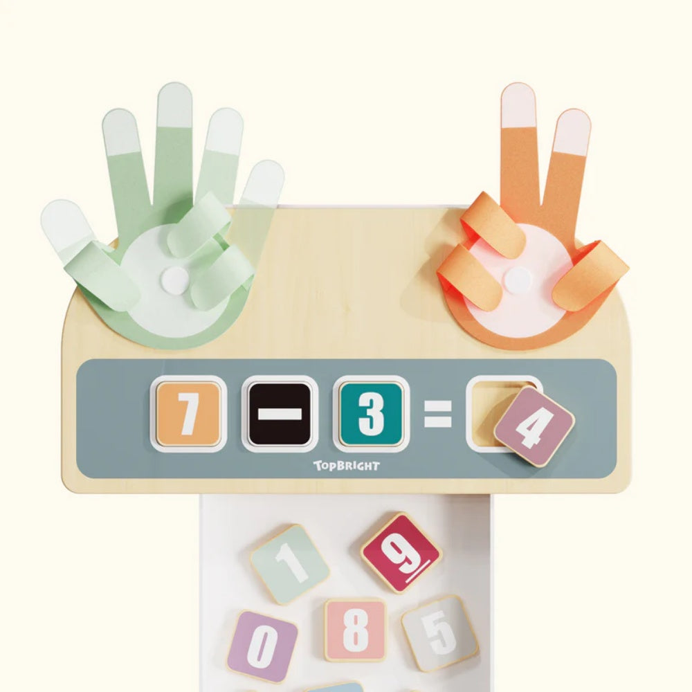 TopBright - Montessori Finger Counting Hand Math Toy - 44 Pieces