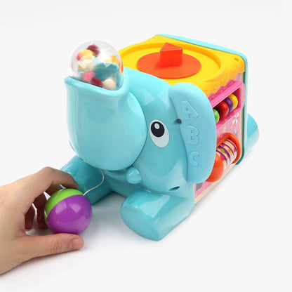 TopBright - 5-in-1 - Elephant Activity Cube - 25 x 18 x 29 cm