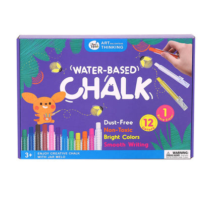 Jar Meló - Washable Chalk in Retractable Holders - 12 Colours