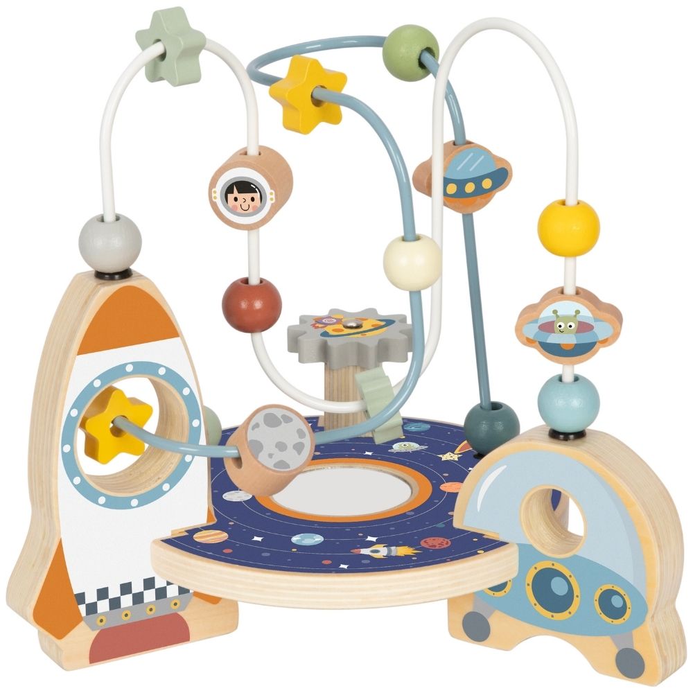 TookyToy - Wooden Bead Maze Acitivty Toy - Space - Motherhood
