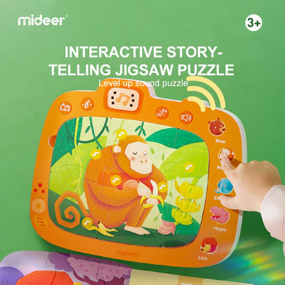 Mideer - Level Up Interactive Sounds Puzzles - 5-in-1 - Transport City