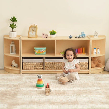 TookyToy - Wooden Shelf and Toy Storage for Kids Room: Plywood 114x60cm