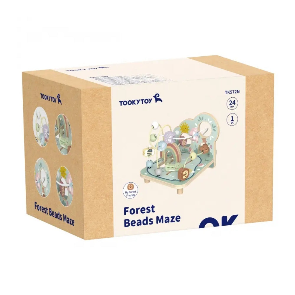 TookyToy - Forest Bead Maze - Wooden Fine Motor Activity Toy