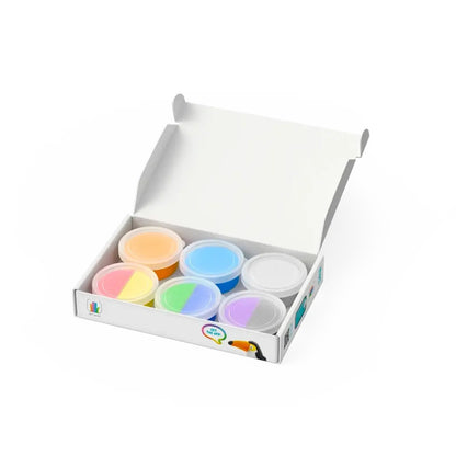Hey Clay - Modelling Air-Dry Clay with Fun Interactive App - Toucan, Penguin, Peacock, Series Birds, 6 cans