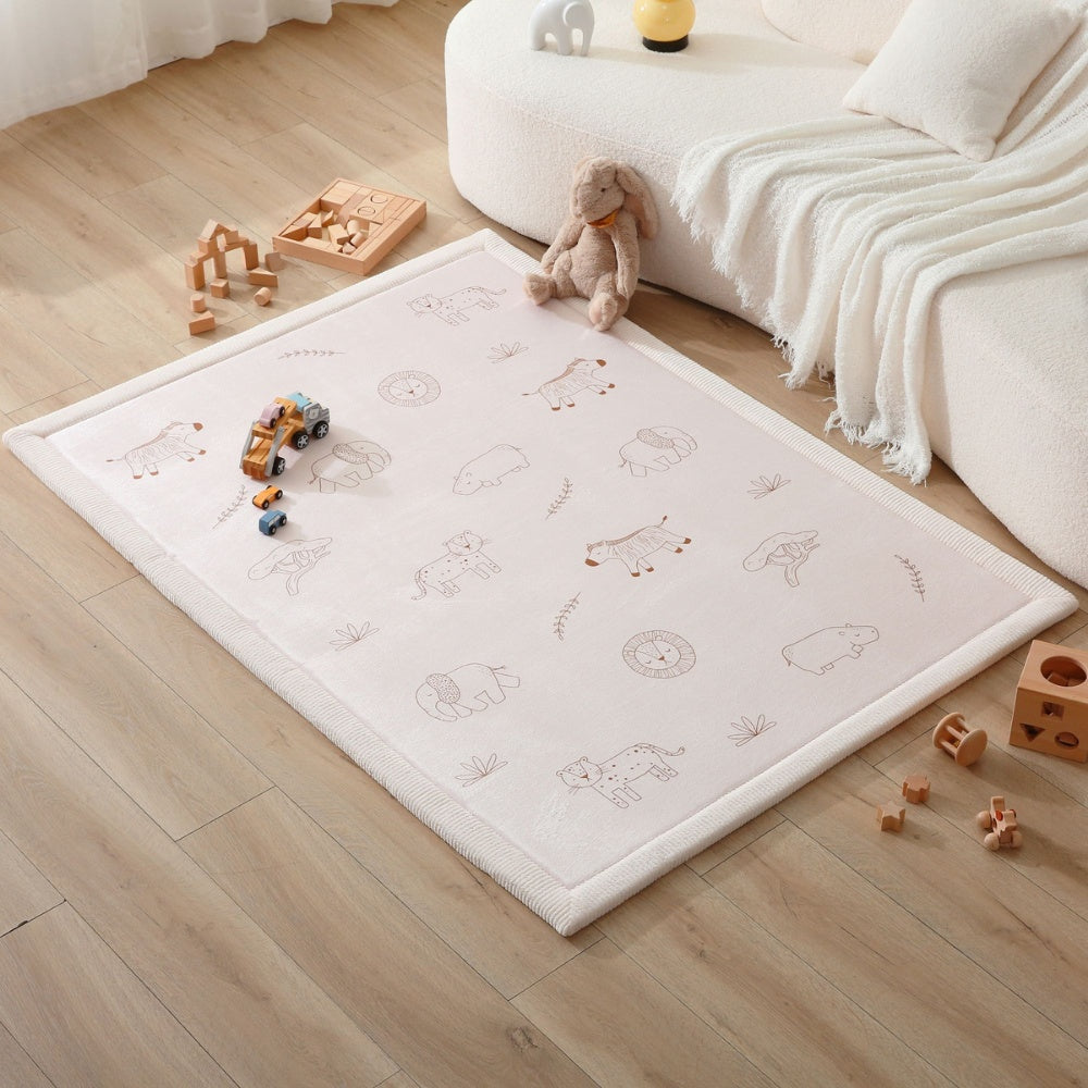 Hakuna Matte - CloudSoft Play Mat Carpet - Safari Animals 170 x 120 x 2.5 cm