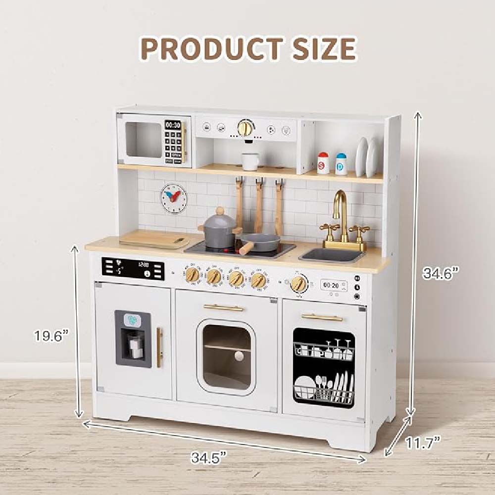 TookyToy - Pretend Play Wooden Kitchen Set