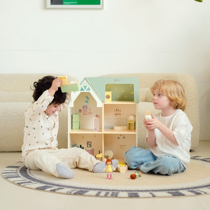 Classic World - Pretend & Play - Cozy Cottage Dollhouse