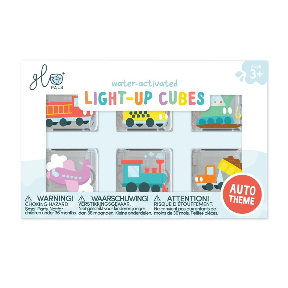 Glo Pals - Water Activated Light-Up Sensory Toys - Auto (6 Pack)