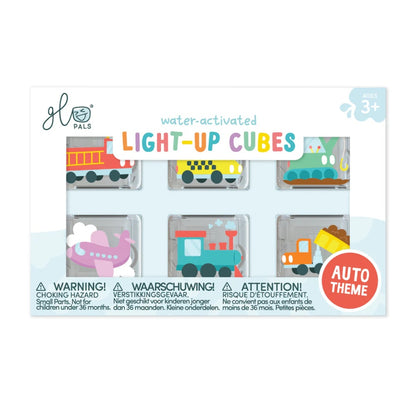 Glo Pals - Water Activated Light-Up Sensory Toys - Auto (6 Pack)