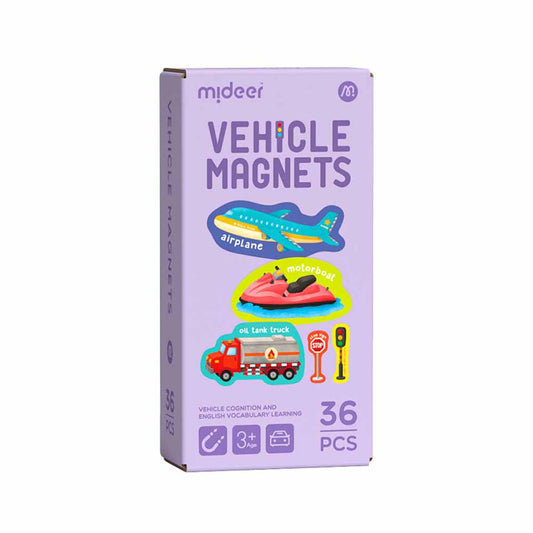 Mideer - Vehicle Magnet Set - 36pcs - Motherhood