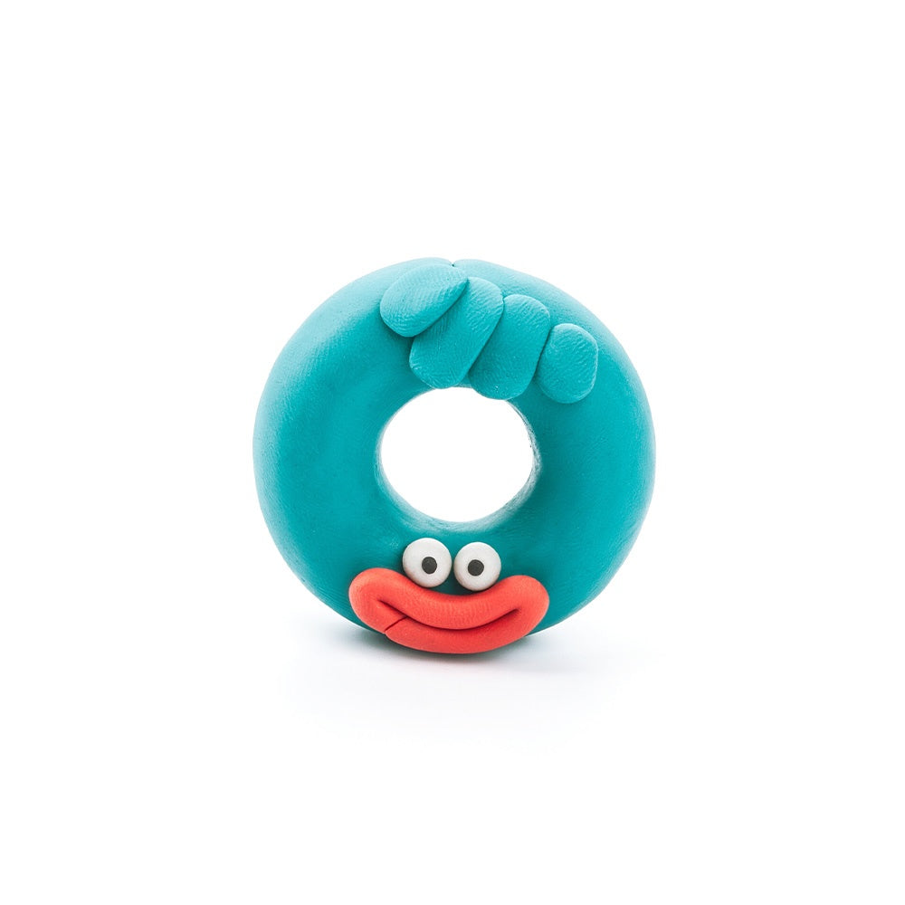 Hey Clay - Modelling Air-Dry Clay with Fun Interactive App - Hipster, Bigwig, Donut, Series Monsters, 6 cans
