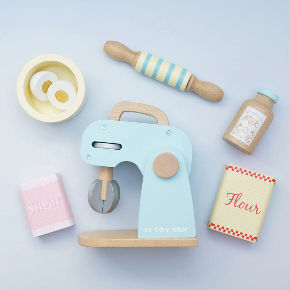 Le Toy Van - Wooden Bakers Mixer Set - 8pcs
