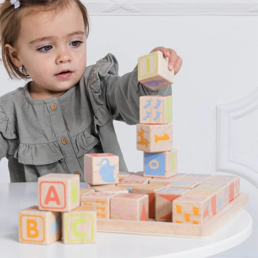 Le Toy Van - ABC Learning Wooden Blocks - 30pcs