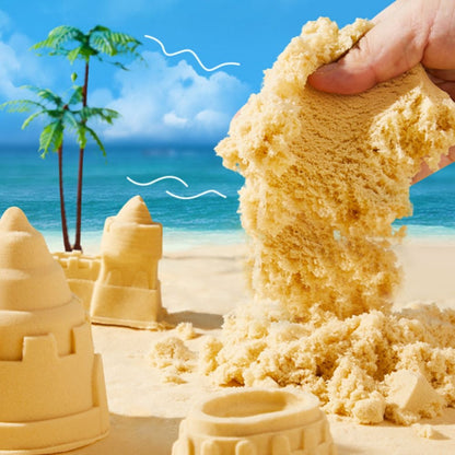 Mideer - Magic Sand Play Set with Sensory Bin & Lid, 2kg Kinetic Sand & 25 Sand Tools