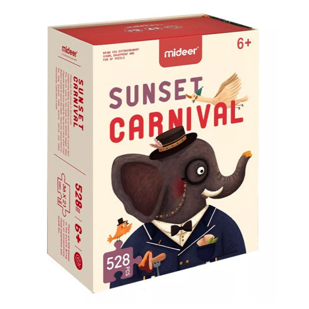 Mideer - Sunset Carnival - 528 Piece Jigsaw Puzzle in Gift Box