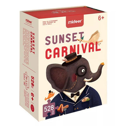 Mideer - Sunset Carnival - 528 Piece Jigsaw Puzzle in Gift Box